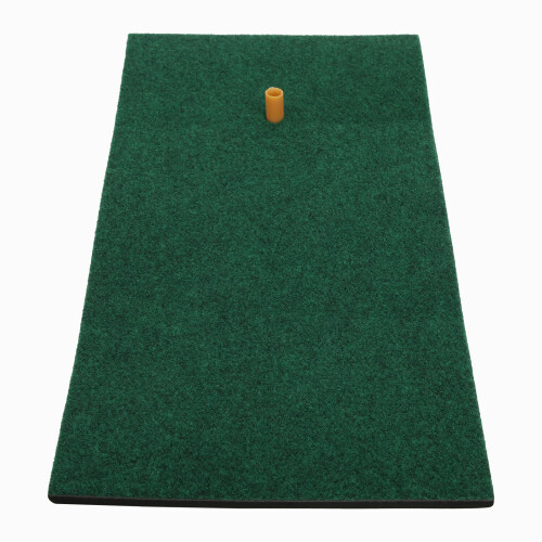Portable Backyard Golf Mat Training Hitting Pad Grass Carpet with TEE 2
