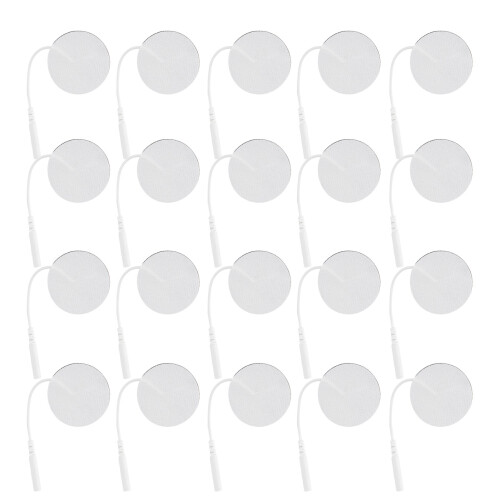 20pcs NonWoven Pin Electrode Pads TENS EMS 4cm