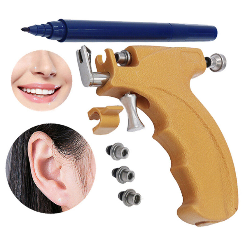 Professional Ear Stud Earring Piercing Gun Stainless Steel Reusable