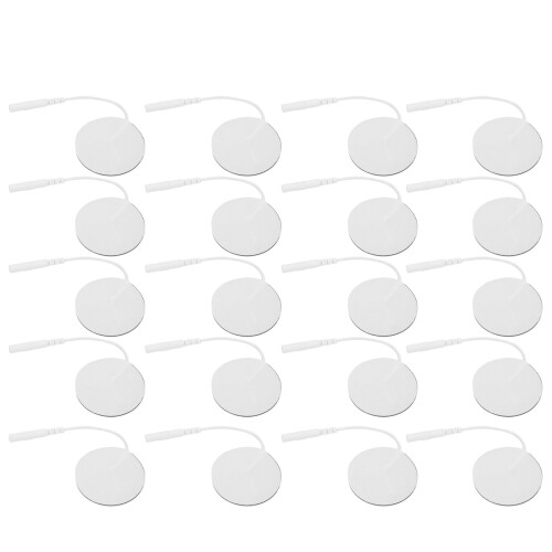 20pcs NonWoven Pin Electrode Pads TENS EMS 4cm 2