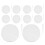 10x TENS Electrode Pads 8cm Round Self-Adhesive NonWoven 2