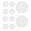 10x TENS Electrode Pads 8cm Round Self-Adhesive NonWoven 4