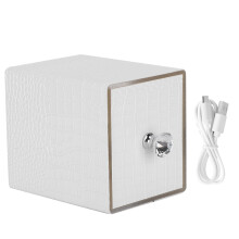 (White) UV-Nail-Art-Bohrer-Staubdichte-Weiß-Aufbewahrungsbox