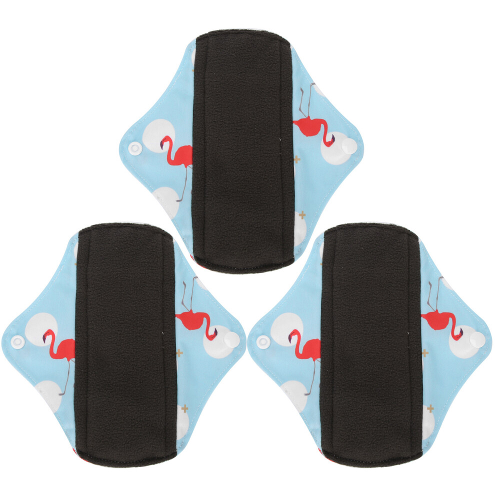 (N41) 3pcs Washable Reusable Sanitary Towels Menstrual Pads Absorbent