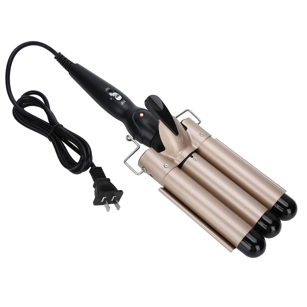 (US Plug 28mm) 3 Barrel Adjustable Curling Iron Wand Hair Styling Tool