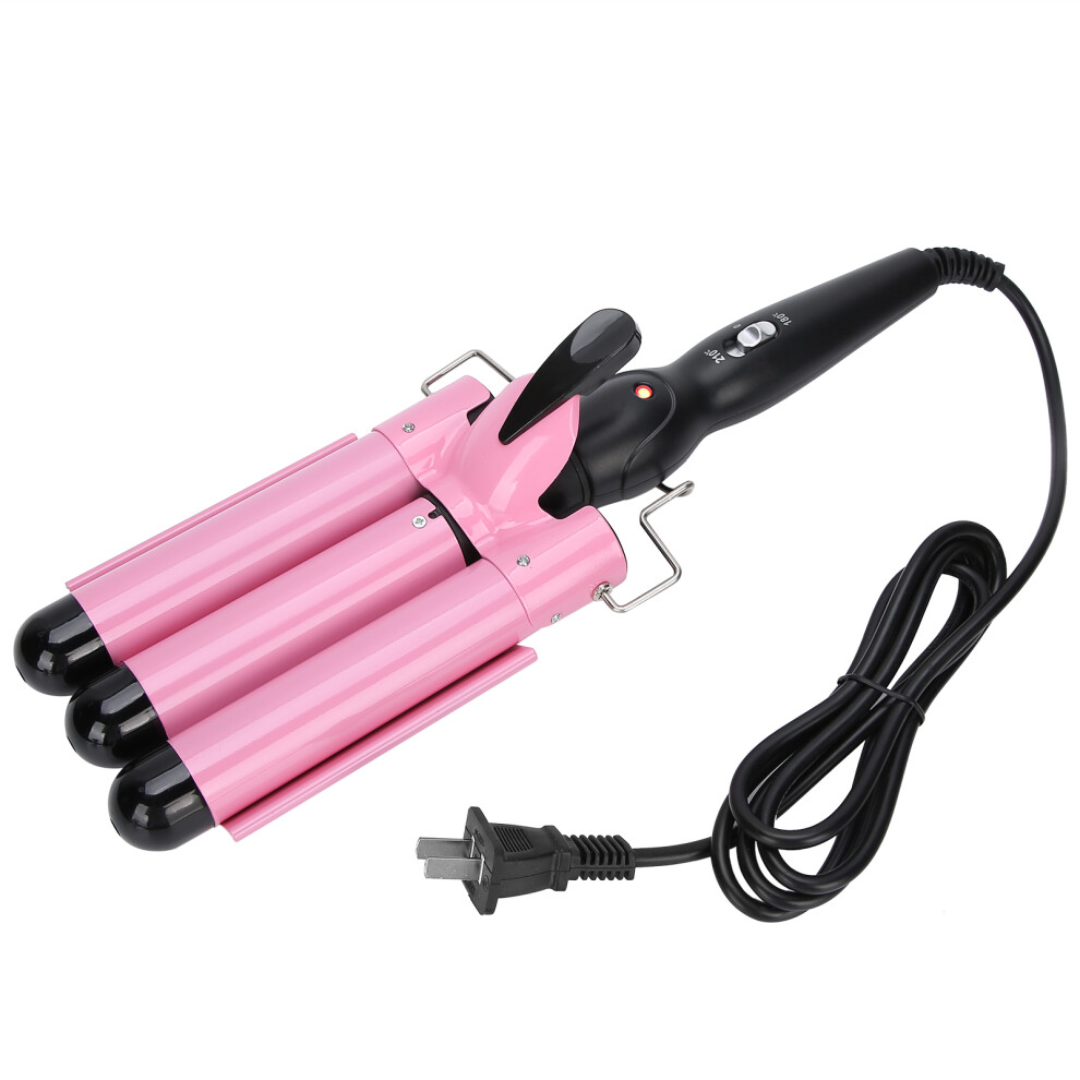 (US Plug 28mm) 3 Barrel Adjustable Curling Iron Wand Hair Styling Tool
