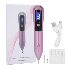 (Pink) Mole Removal Pen USB Oplaadbaar Wit