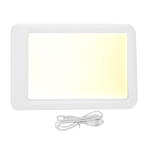 (Without Remote Control) 35000LX LED-Lichttherapie-Lampe, 3 Farben, dimmbar, Timer