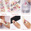 30x Nagelaufkleber Mixfarben Glitzer DIY Set 1