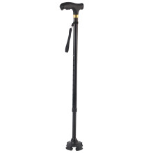 Faltender rutschfester Aluminium-Gehstock mit LED-Licht
