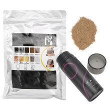 (Medium Gold) 2pcs Hair Fiber Thickener 25g+100g Dark Brown