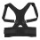 (Black M) Unisex Magnet Posture Corrector Back Support Belt Black M 3