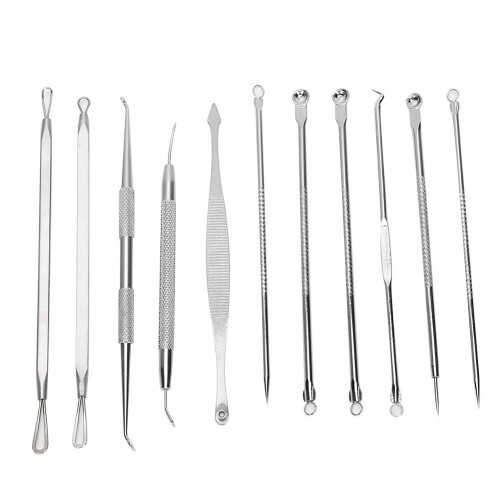 RVS Acne Extractor Kit Zwarte Punten Verwijdering 2