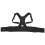 (Black M) Unisex Magnet Posture Corrector Back Support Belt Black M 4