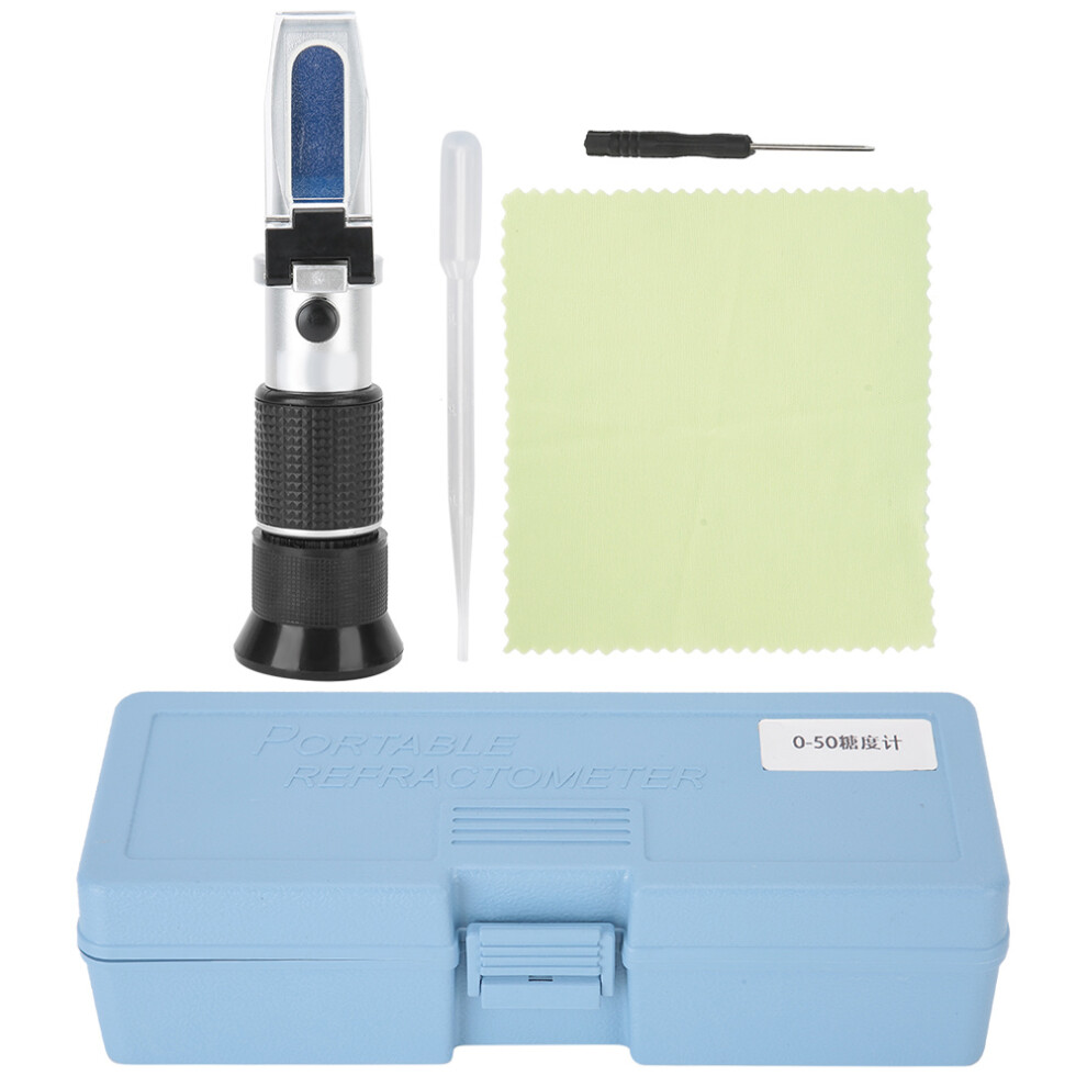 Light Handheld Refractometer Sugar Tester 0-50%