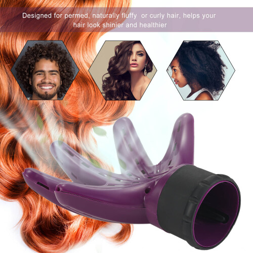 Universal-Föhn-Diffuser Silikon für lockiges Haar 2