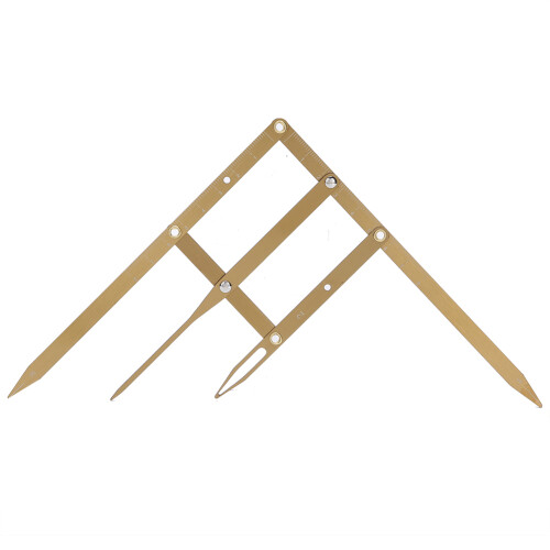 (Gold) Righello Microblading Sopracciglia Rapporto Aureo Nero 2