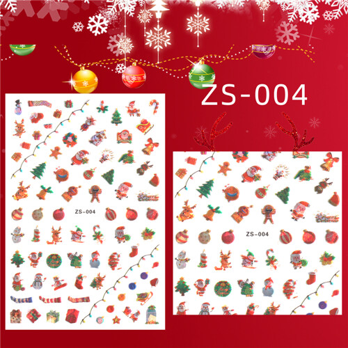 Nagelaufkleber Weihnachten Selbstklebend Wassertransfer DIY 1