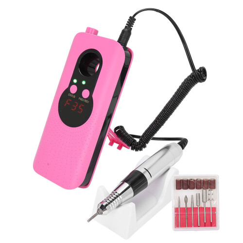 (US Plug) 35000U/min Akku-Nagelfeile 110-240V Rot 2