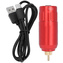 (Red) Draadloos Tattoo Power Supply Motor 1200mAh Zwart