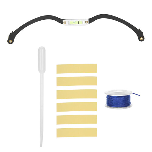 (Black) Microblading Line Marker Ruler Silver 1