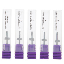 5pcs Tungsten Steel Nail Art Grinding Heads