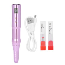 (Pink) Wiederaufladbarer elektrischer Nagelbohrstift, tragbar, Maniküre, Grau