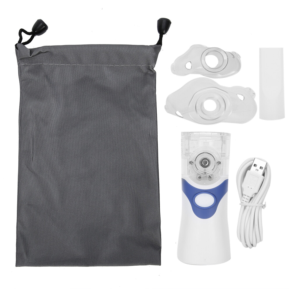 Blue (Blue) Portable Children Ultrasonic Inhaler Nebulizer