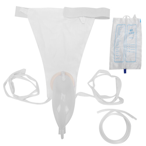 (Men) Reusable Silicone Urine Collection Bag with Funnel for Men 1