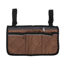 (Brown) Rollstuhl-Armlehnen-Tasche groß braun