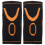 (Orange + Black) 2pcs Children Nylon Soft Knee Pad Protector Warm Elastic Breathable 1