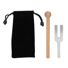 4096 Tuning Fork Aluminum Alloy Wood Hammer Healing Therapy Tool Set