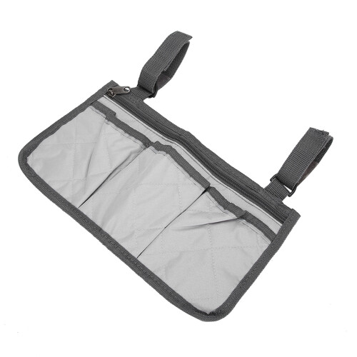 (Gray) Rollstuhl-Armlehnen-Tasche groß braun 2