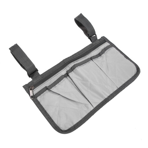 (Gray) Rollstuhl-Armlehnen-Tasche groß braun 1