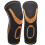 (Orange + Black) 2pcs Children Nylon Soft Knee Pad Protector Warm Elastic Breathable 2
