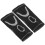 (Gris + Noir) 2pcs Children Nylon Soft Knee Pad Protector Warm Elastic Breathable 2