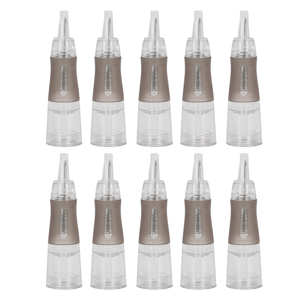 (3F‑0.3) 10pcs Disposable Eyebrow Tattoo Needles Microblading Cartridge 1R-0.35