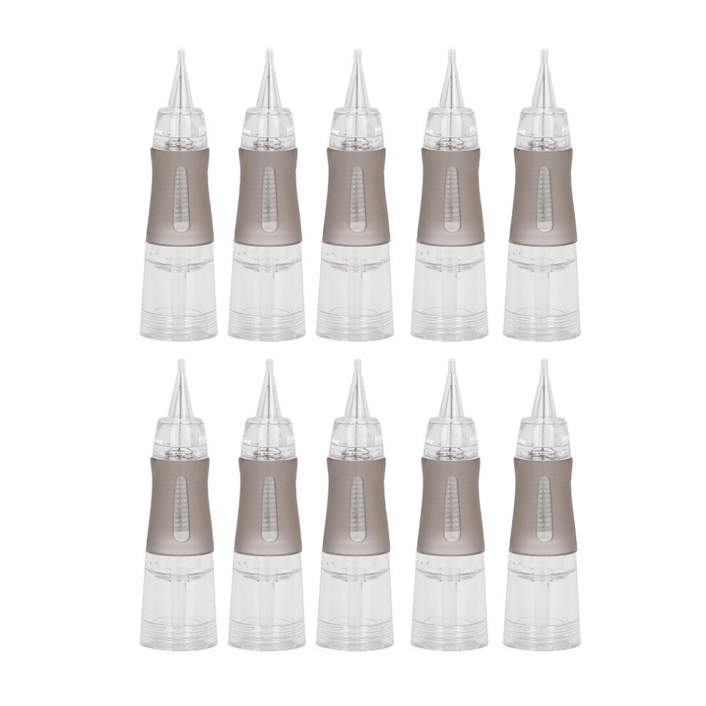 (1Râ0.3) 10pcs Disposable Eyebrow Tattoo Needles Microblading Cartridge 1R-0.35