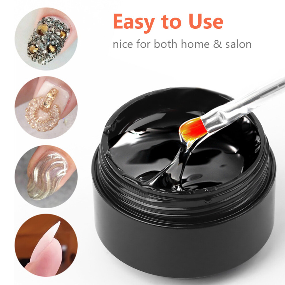 Nail Art Rhinestone Glue 4-in-1 Extension Gel Adhesive