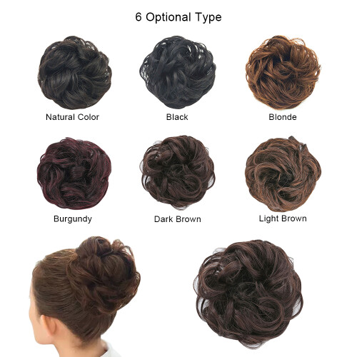 Synthetic Messy Bun Scrunchie Hair Extension