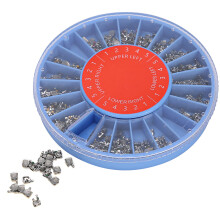 400x Zahnspangen-Metallklammern ROTH345