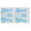 (Blue) 100 Sticker Nail Art Forms UV Gel Extension Manicure 5