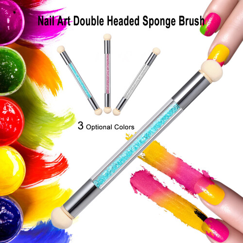 Nail Art Sponge Brush Double-ended Gradient Pen 2