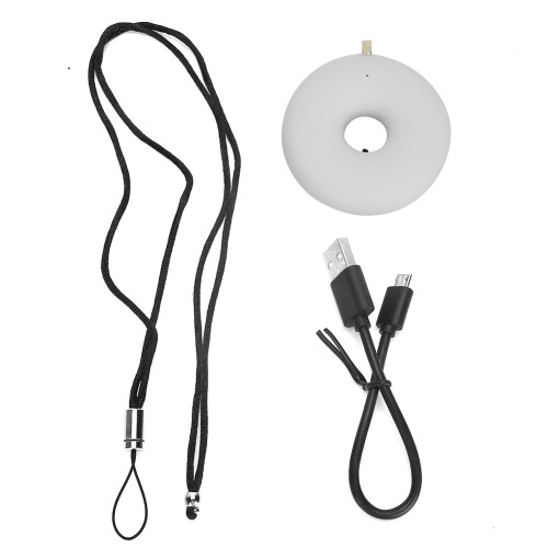 (White) Tragbare Luftreiniger-Halskette USB, Weiß