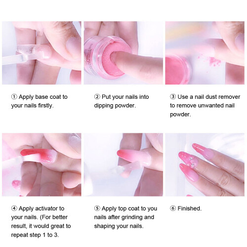 MISSCHEERING 3-in-1 Dip Powder Nail Kit