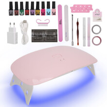 UV/LED-Nagellampe mit Gel-Polish-Kit