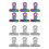12pcs Nail Tips Clips Metal File Paper Clips 1