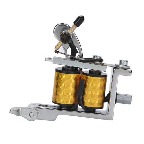 (Gold) Silver Professional Tattoo Liner Shader Machine 1