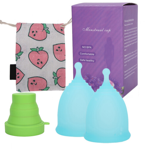 (S x 2) Menstruationsbecher Set wiederverwendbar x2