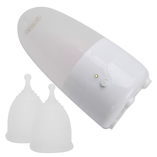 (#1) Wiederverwendbare Silikon-Menstruationstasse Set mit Dampfreinigung 2